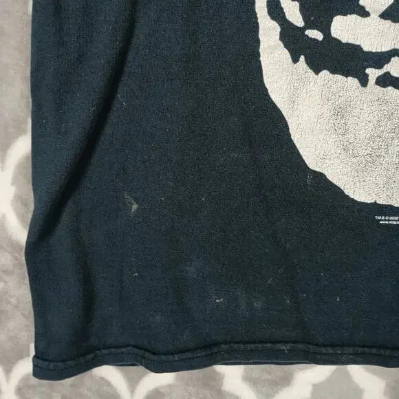 Misfits Skull Graphic T Shirt Men Large Black Official Gildan Thrashed VTG - Picture 5 of 10